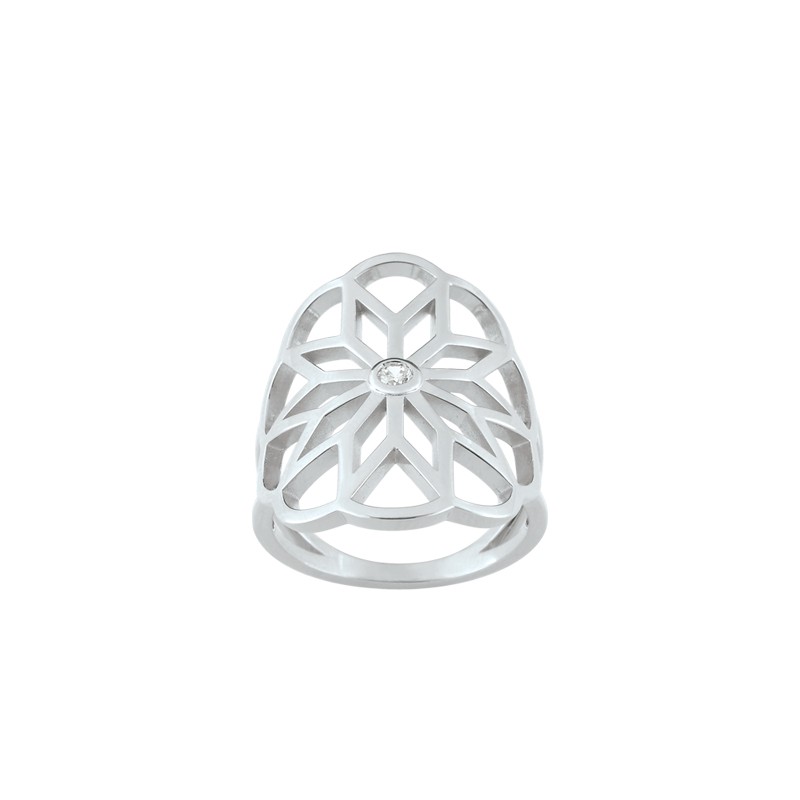 Carador - Bague argent 925/000 et oxydes de zirconium