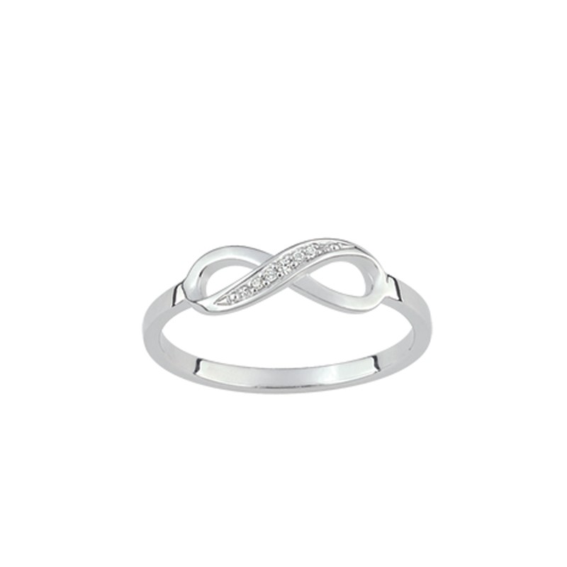 Carador - Bague argent 925/000 et oxydes de zirconium