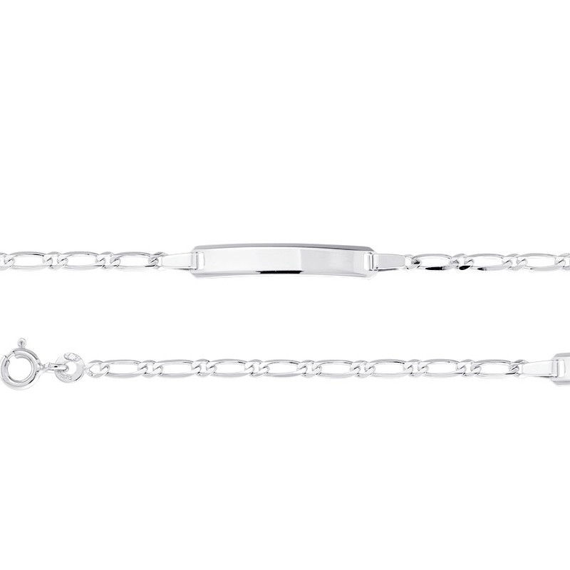 Bracelet Identité enfant Or blanc 375/000
