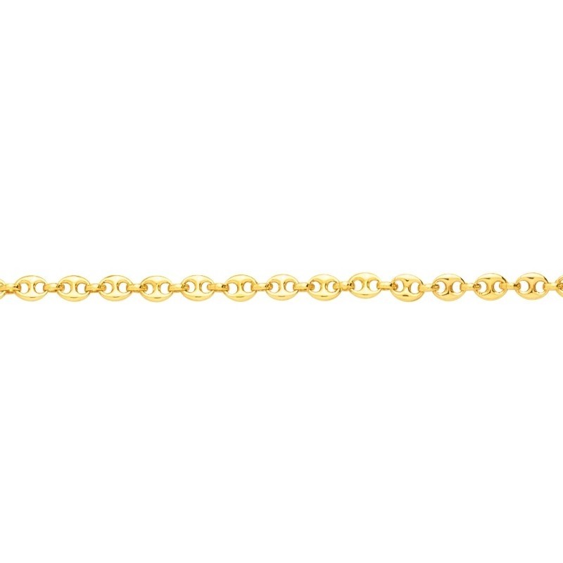 Collier Or jaune 375/000 grain de café