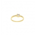 Bague Solitaire or jaune 375/000
