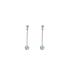 Boucles d'oreilles Carador pendantes Or blanc 375/000 et Topaze