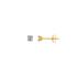 Boucles d'oreilles Carador Diamant 0,07 cts et or jaune 375/000