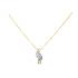 Collier Carador Trilogie diamant 0,03 cts et Or 375/000