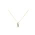 Collier Carador deux ors 375/000 et diamant 0,05 cts