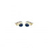 Boucles d'oreilles Carador Deux ors 375/000 et Saphir