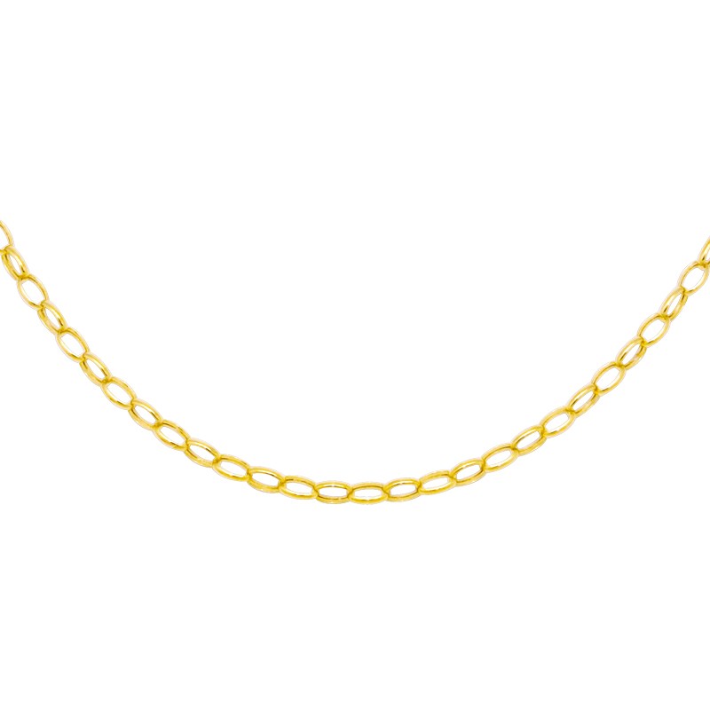 Collier Carador Maille Jaseron or jaune 375/000