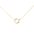 Collier Carador Or jaune 375/000 et Oxydes de zirconium