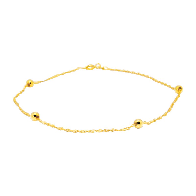 Chaine de cheville Carador Or jaune 375/000