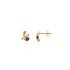Boucles d'oreilles Carador Rubis 0,50 cts et or bicolore 375/000
