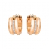 Boucles d'oreilles créoles Swarovski Fun doré rose 5224976
