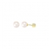 Boucles d'oreilles Carador perle 7,5 mm en or jaune 375/000 