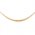 Collier chute Carador or jaune 375/000 maille palmier