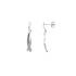 Boucles d'oreilles Carador pendantes  fantaisie or blanc 375/000 et diamant