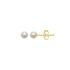 Boucles d'oreilles Carador perles 3 mm et or jaune 375/000