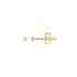 Boucles d'oreilles Carador clous diamant 0,02 cts en or jaune 375/001