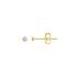 Boucles d'oreilles Carador clous diamant 0,04 cts en or jaune 375/000