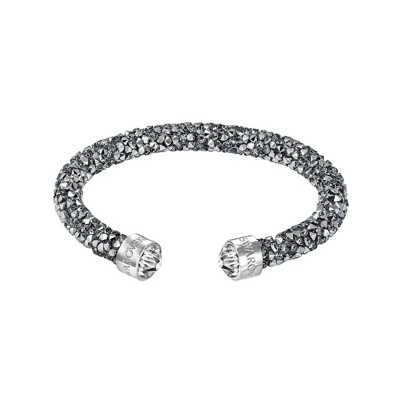 Bracelet jonc ouvert Swarovski Crystaldust gris 5250071