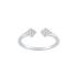 Bague de phalange EOL Rebel anneau ouvert argent 925/000, zircons