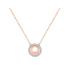 Collier LORE Eclipse or rose 375/000, oxydes de zirconium