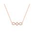 Collier LORE Harmonie or rose 375/000, oxydes de zirconium