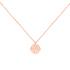 Collier Amporelle acier doré rose motif arabesque SN1658-IPR