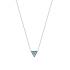 Collier Carador Triangle  empierré de turquoises en argent 925/000