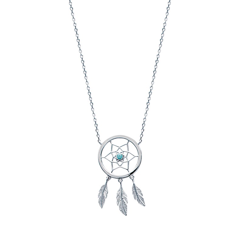 Collier Carador motif attrape rêve argent 925/000