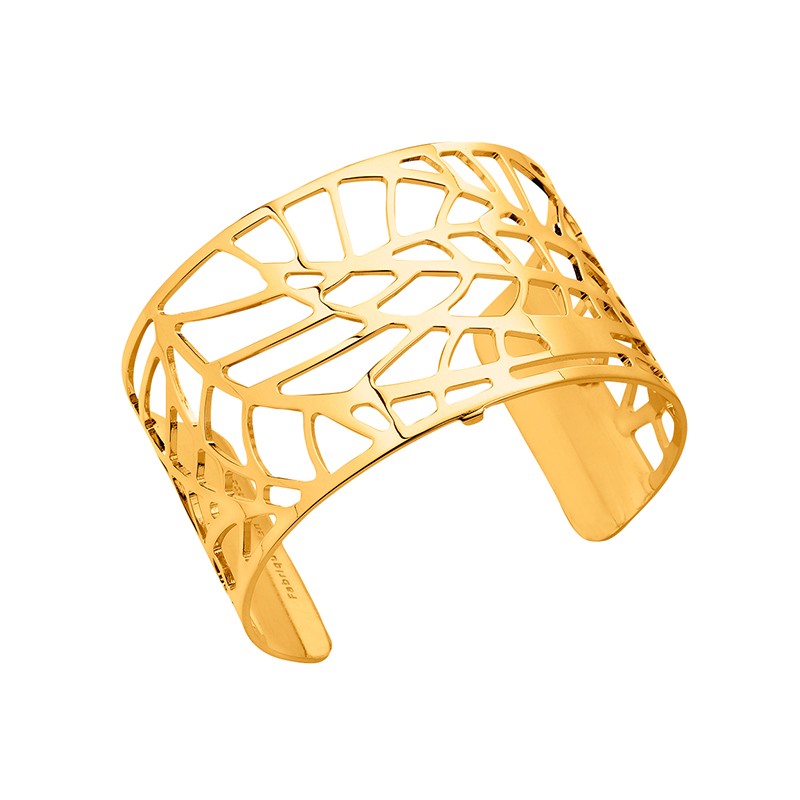 Bracelet manchette Les Georgettes Fougeres Large finition or brillant 70284070100000