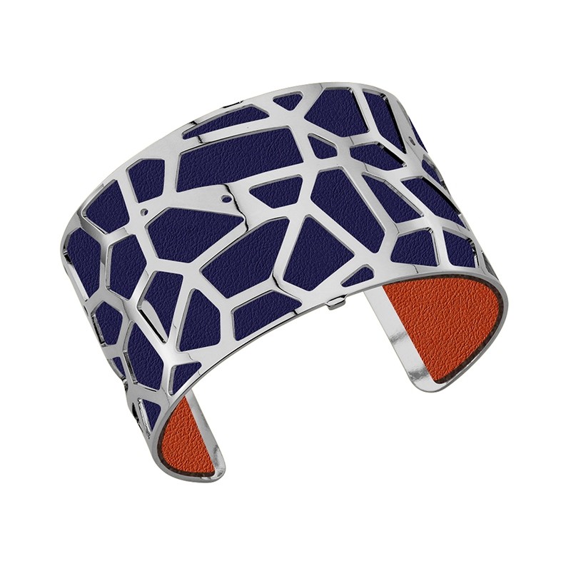 Cuir Les Georgettes Large Marine/Rouille