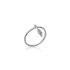 Bague Carador motif plume mobile en argent 925/000