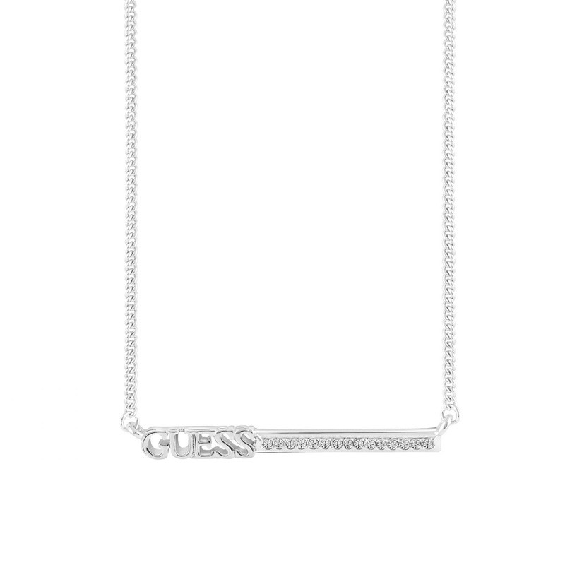 Collier Guess Linear en métal argenté UBN82033