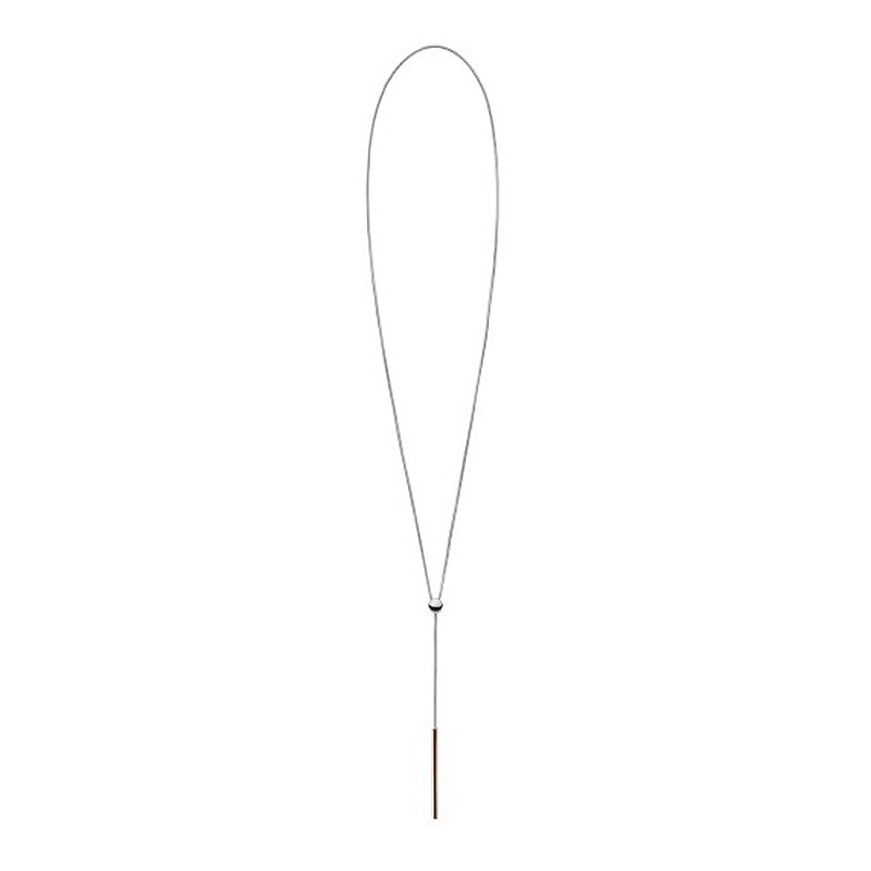 Collier sautoir Skagen Amalie acier argenté et doré rose SKJ0913998