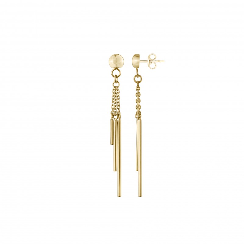 Boucles d'oreilles pendantes Amporelle acier WB590/IPG