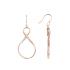 Boucles d'oreilles Amporelle boucle en acier doré rose LWB3224-IPR