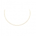 Collier Carador or jaune 375/000 Maille Omega 1 mm