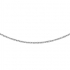 Chaine Carador or blanc 375/000 maille forçat limée, 40 cm