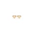 Boucles d'oreilles Carador collection Happy motif diamant plaqué or 