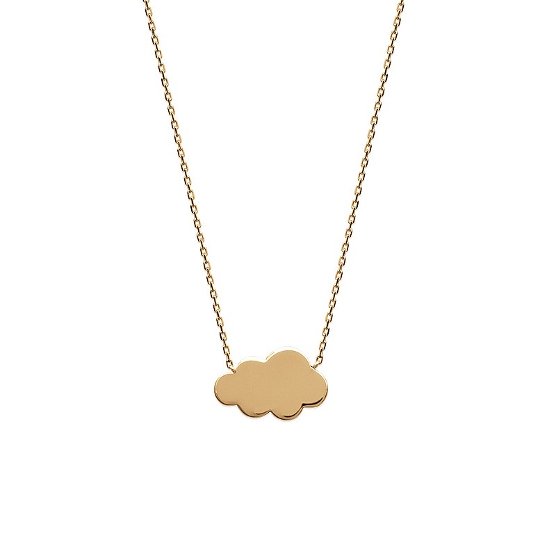 collier Carador collection Happy motif nuage plaqué or
