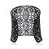 Bracelet manchette Carador dentelle inspiration marocaine acier noir