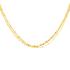 Collier or jaune 375/000 femme multi rangs moderne