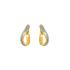 Boucles d'oreilles créoles torsadées Carador Glitter or jaune 375/000