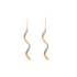 Boucles d'oreilles Carador pendantes torsadées Glitter or jaune 375/000
