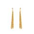 Boucles d'oreilles Carador pendantes pompon or jaune 375/000