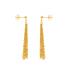 Boucles d'oreilles Carador pendantes pompon or jaune 375/000