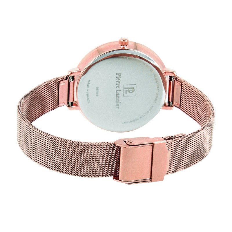 Montre Femme Pierre LANNIER ELEGANCE CRISTAL dorée rose 097M968