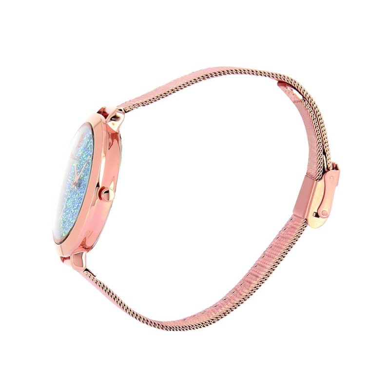 Montre Femme Pierre LANNIER ELEGANCE CRISTAL dorée rose 097M968