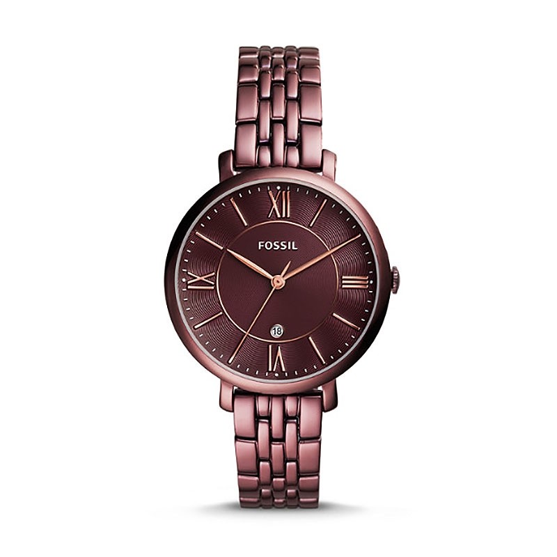 Montre Femme Fossil Jacqueline acier bordeaux ES4100