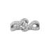 Bague Femme Carador multi rangs argent 925/000 et oxydes de zirconium