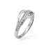 Bague femme Carador fantaisie argent 925/000 et oxydes de zirconium sertis rail
